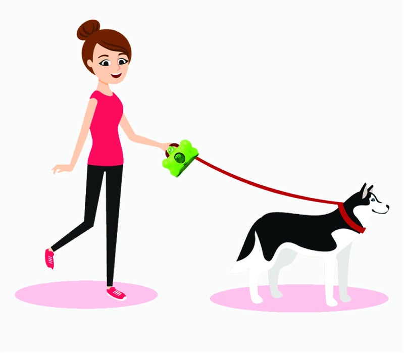 EcoJeannie Dog Poop Bag Dispenser with Stainless Steel Carabiner Clip (PB0007) â€“ Dog Waste Bag Holder (Without Bags) - Image 4